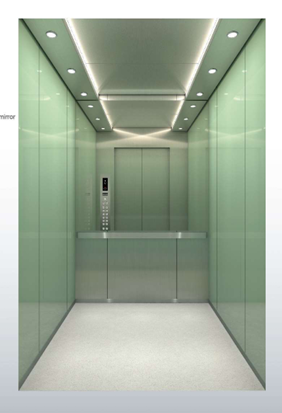 Mint Glazed Glass Elevator